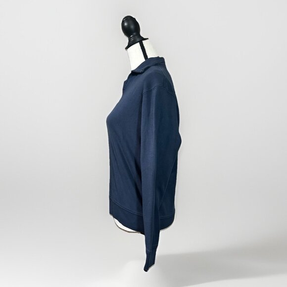 Vineyard Vines Sweatshirt Women’s Size XS Navy Blue Quarter Zip Collar - Picture 3 of 13